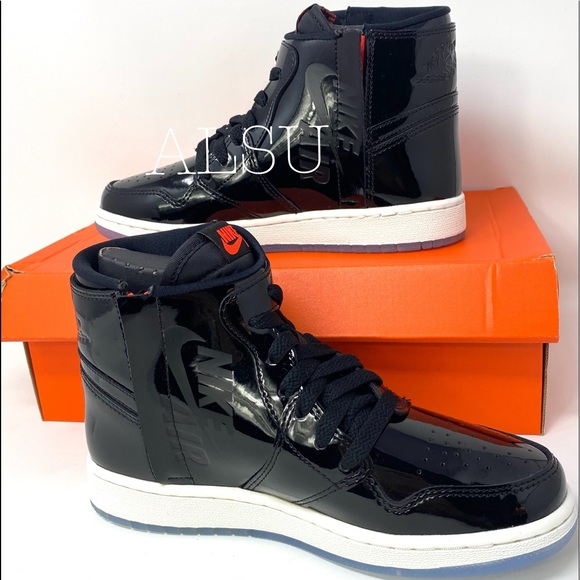 Nike Air Jordan 1 Rebel XX Black Leather Women’s - Picture 4 of 6